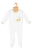 Oh Little Lion Long Sleeve Growsuit with Mittens & Bib set